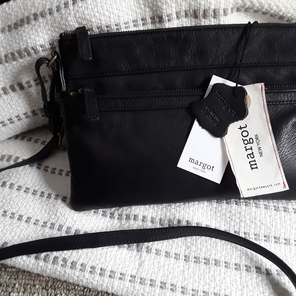Margot New York ...all leather crossbody bag